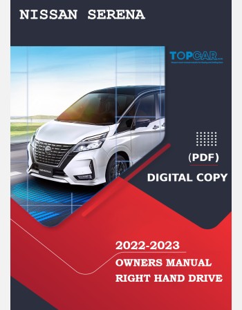 nissan serena 2022-2023 owners manual in english